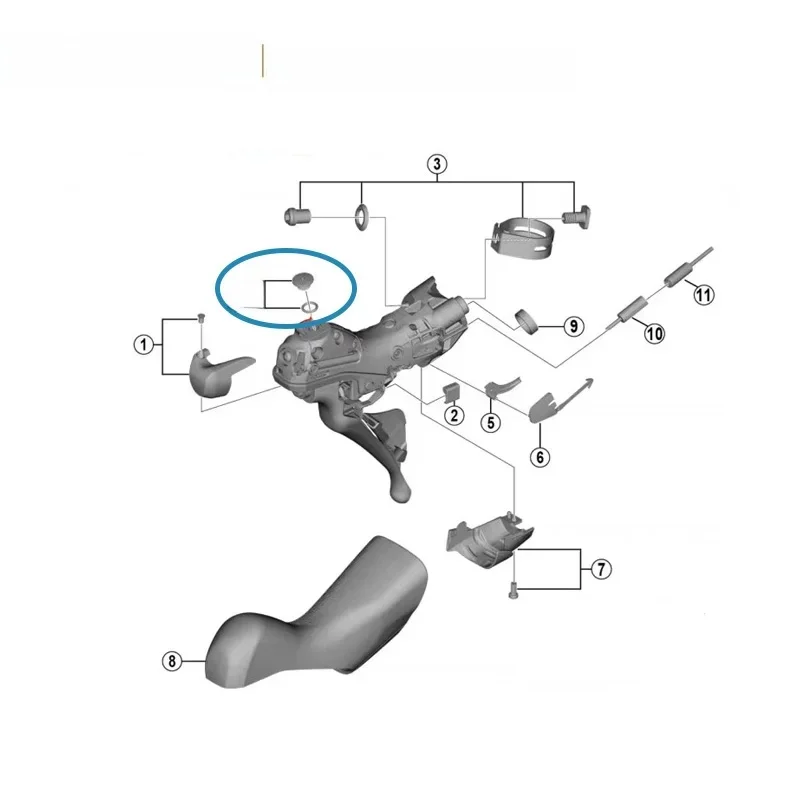 AliExpress Genuine Shimano ST-R9120/R7170/R9270/R7020 Bleed Screw & O-Ring Shifter Lever Bleed Bolt Cover Ultegra 105 Di2 DA