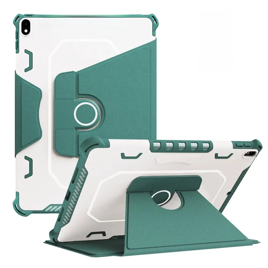For iPad Pro 10.5 Case 2017 PC+TPU Tablet Case for iPad Air3 2019 Cover 360 Degree Rotation Shockproof Armor LeatherTablet Shell