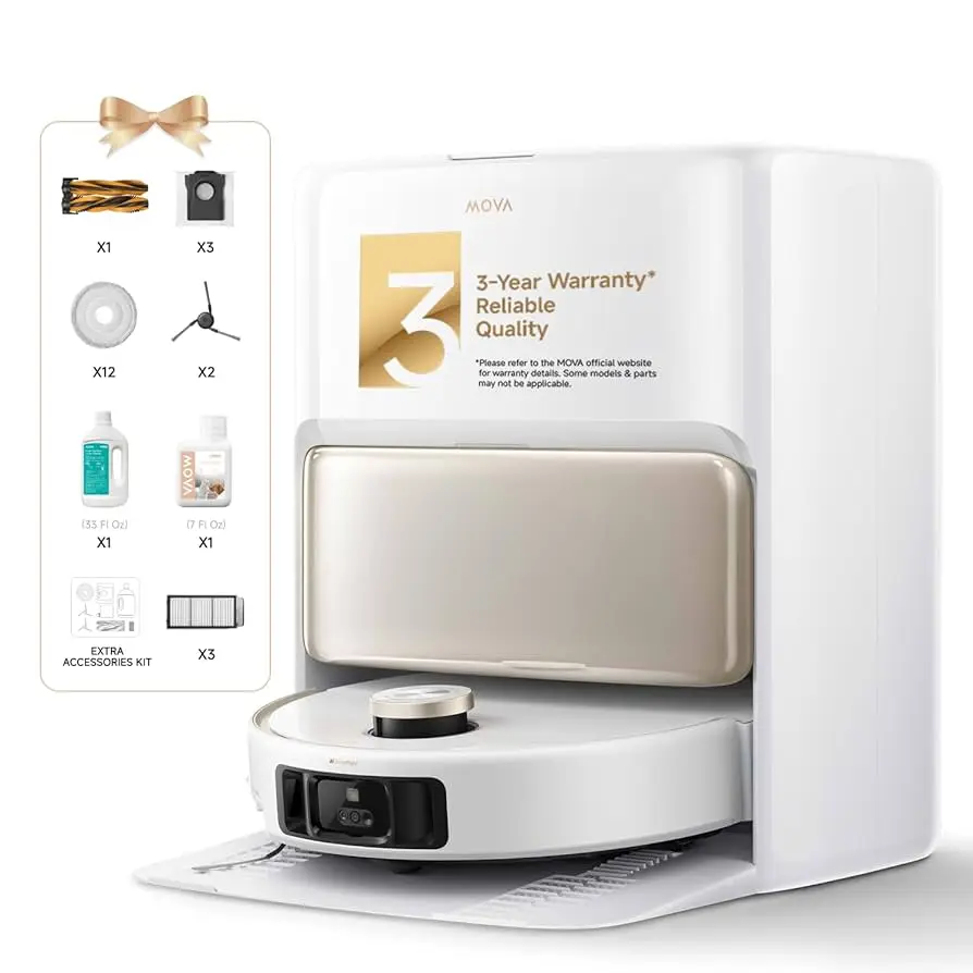 

БОЛЬШИЕ СКИДКИ ПРОДАЖИ ПРОМО Mova V50 Ultra Complete Робот-пылесос и швабра Самоочистка, всасывание 24 000 Па, подъемная навигация с