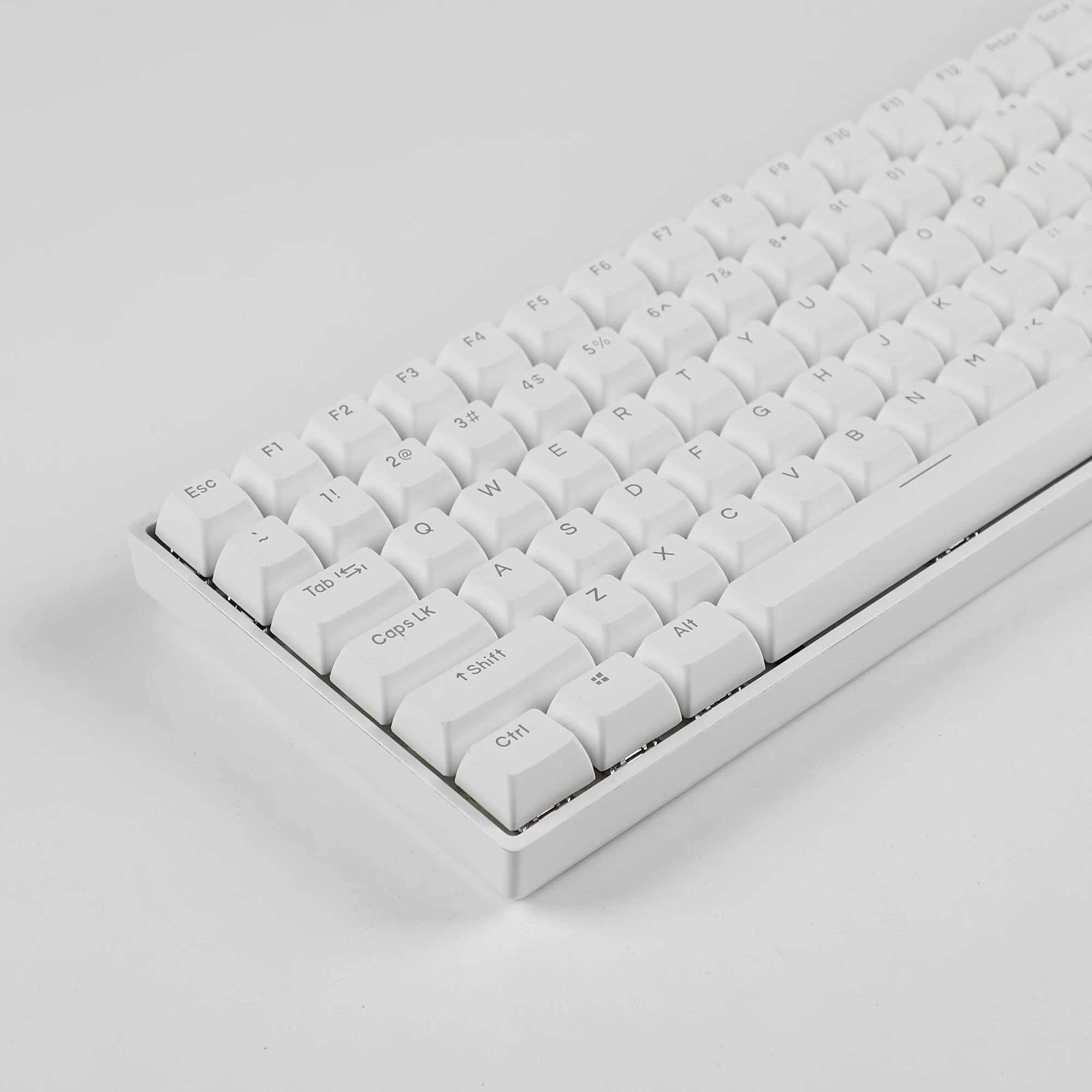 133 RSA Ball Shape White Thick PBT Double Shot Shine Through Backlit keycaps For MX Mechanical Keyboard 108 96 87 84 68 64 61