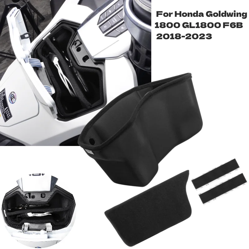 Boîte de Rangement pour Moto Honda Gold Wing GL1800 GL1800B F6B, Noire, Doublure de Console, Mousse brûleur 2018-2023