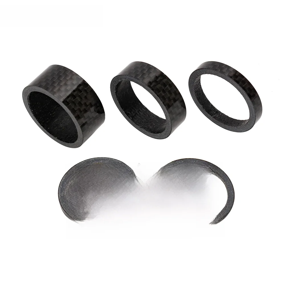 AliExpress ZTTO 5pcs Bicycle Washers Spacer UltraLight Carbon Fiber 1mm/2mm/3mm/5mm/10mm/15mm Bike Washer