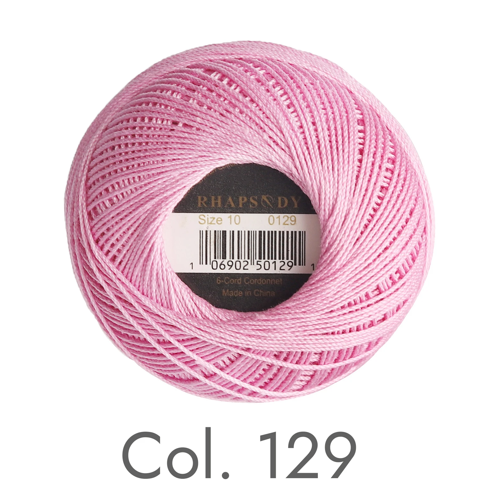 Rhapsody Häkelgarn, verschiedene Farben, Größe 10, Stricken, 100 % reine ägyptische Baumwolle, mehrfarbig, 10 bunte Farben, 122 Yards – Detail 18