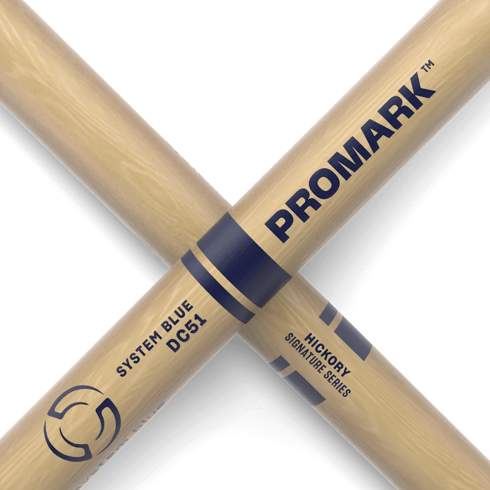 Promark by D'addario TXDC51W americano Hickory DC51 Punta de madera, baqueta de marcha