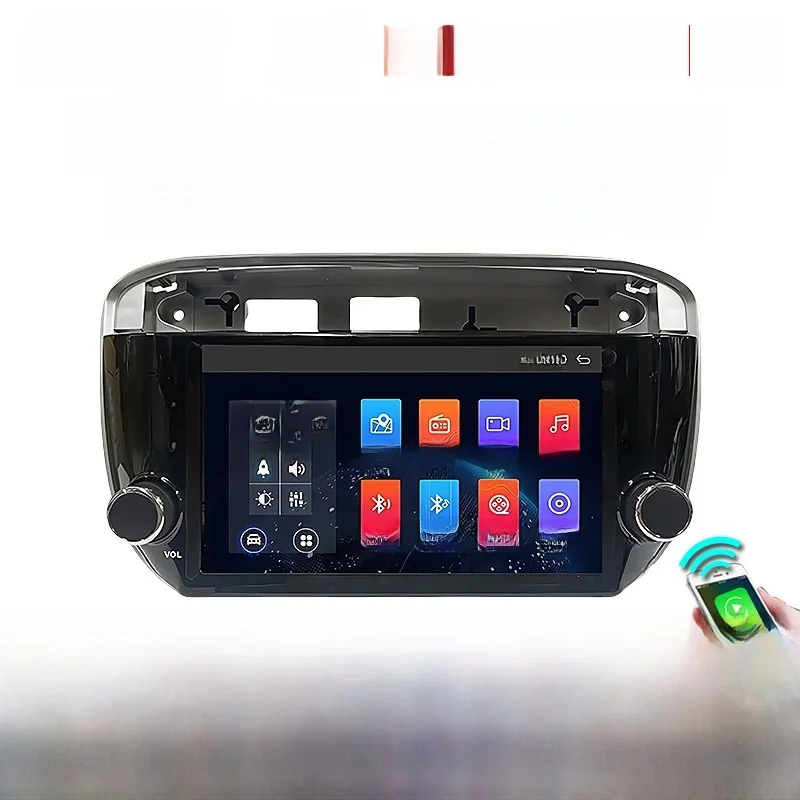 Carplay 7 ''Android 15 Auto Radio Draadloze autoradio Voor Fiat Linea Punto 2010-2015 2 din Stereo Bluetooth multimedia GPS - afbeelding 2