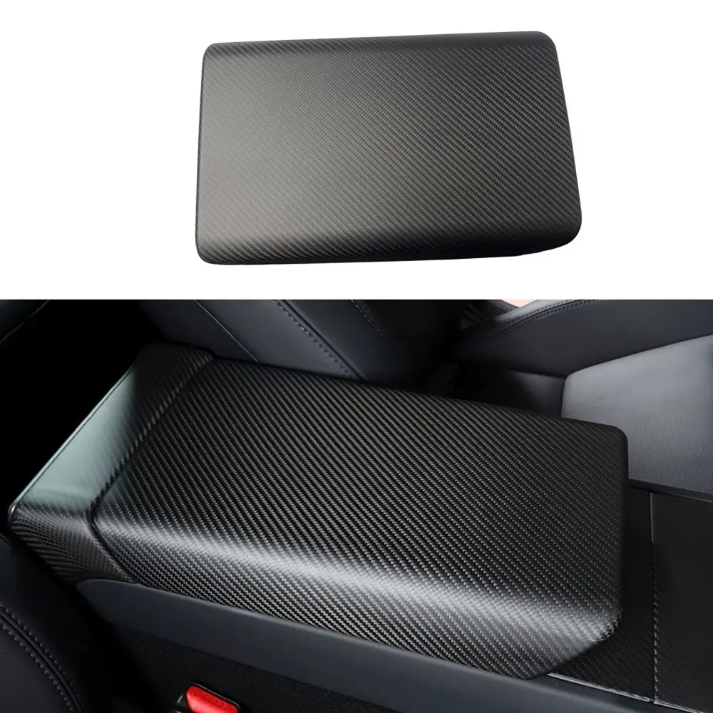 

Fit For Tesla Model 3 Highland 2023 2024 Real Carbon Fiber Center Console Armrest Box Protective Cover Trim