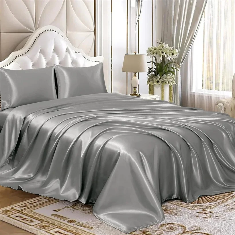 100% Mulberry Zijden Beddengoedset Effen Kleur Natuurlijke Zijden Dekbedovertrekset Twin King Queen Size Bed 3-delig/4-delig/5-delig Lakensset - afbeelding 2