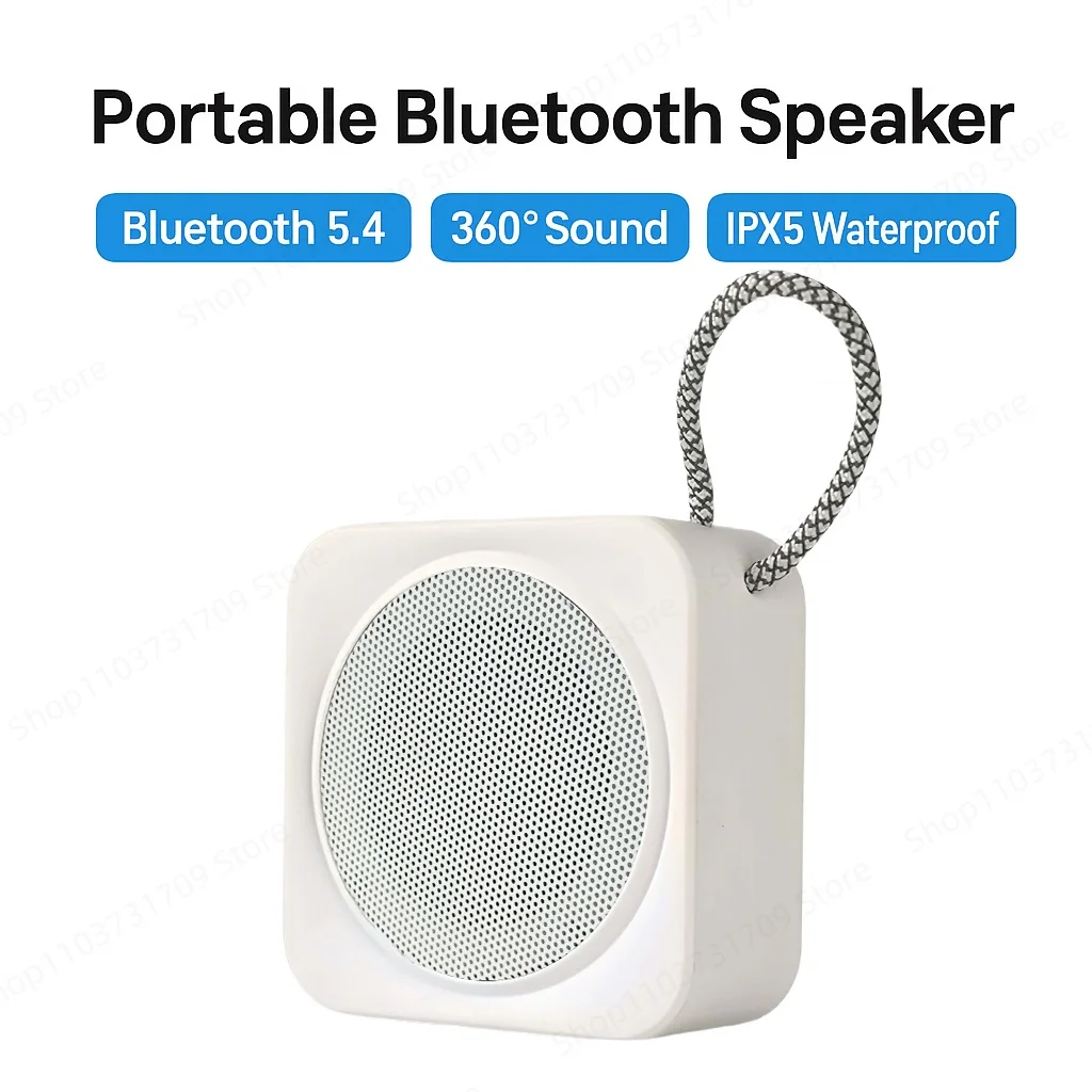 

Mini Bluetooth Speaker Portable Wireless 360 Sound Bass IPX5 Waterproof TF AUX Compact Graffiti Design for Cycling Travel Gift