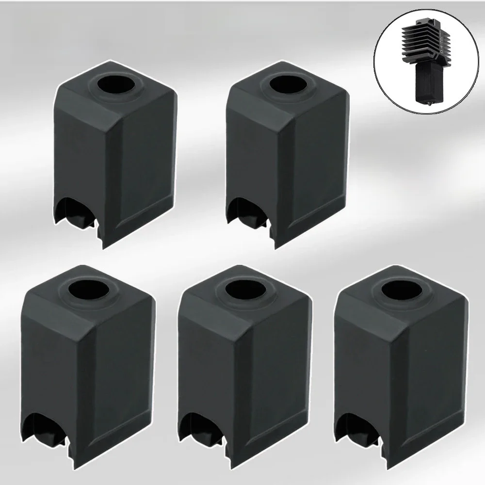Silikonsocken für Bambu Lab X1 X1C Hotend Extruder Heizblock Hochtemperatur-Gehäuse für Bambulab P1S P1P Schwarze Silikonabdeckung