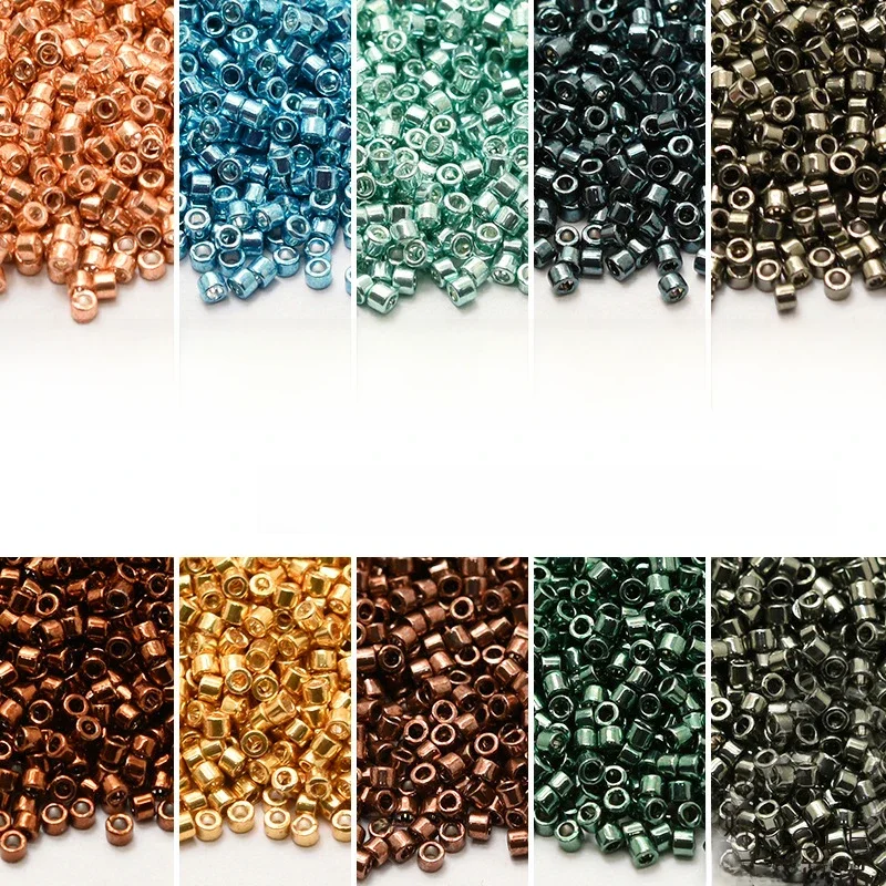 Miyuki importowane z Japonii Lucky DB11/0 seria metaliczna 1,6 mm koraliki Delica 5G opakowanie szklanych koralików — zdjęcie 2