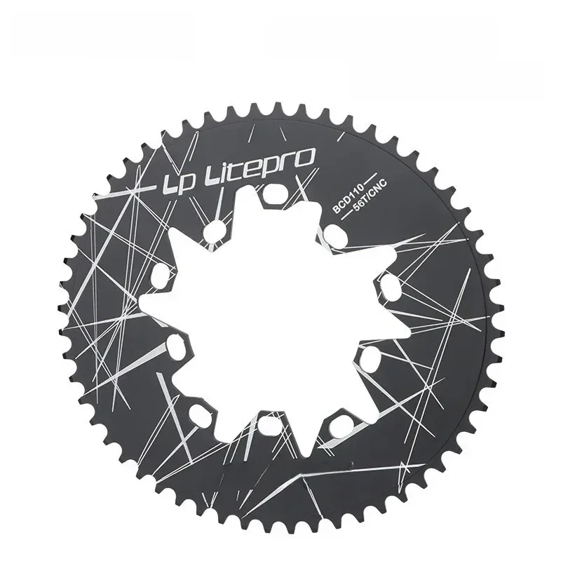 AliExpress MEROCA Litepro 110BCD 130BCD Oval Chainring 110/130MM 52/54/56/58/60T for Brompton Folding Bike Crankset Road Bicycle Chainwheel