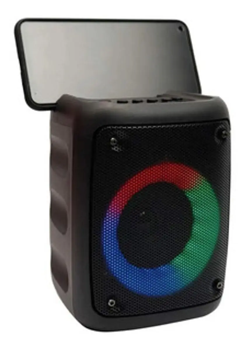 Bluetooth New Led C/ Potent Support 4`(Kts1237) Caixa De Som Bluetooth Wireless Speaker C/ Suporte 4polegadas KTS-1237