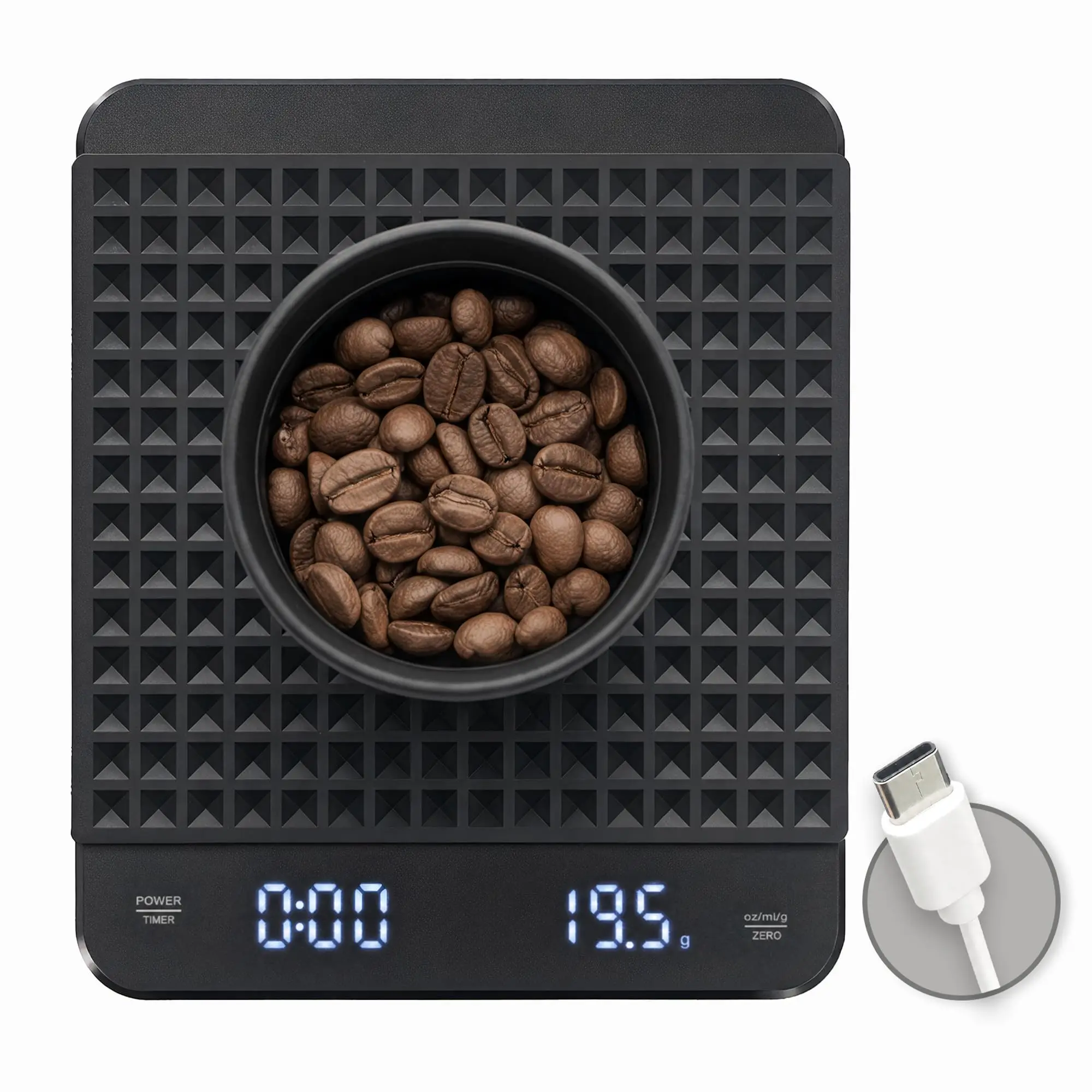 HiBREW Hand coffee timingelectronic scaleWeighing,Timing,Countdownprofessional electronic scale