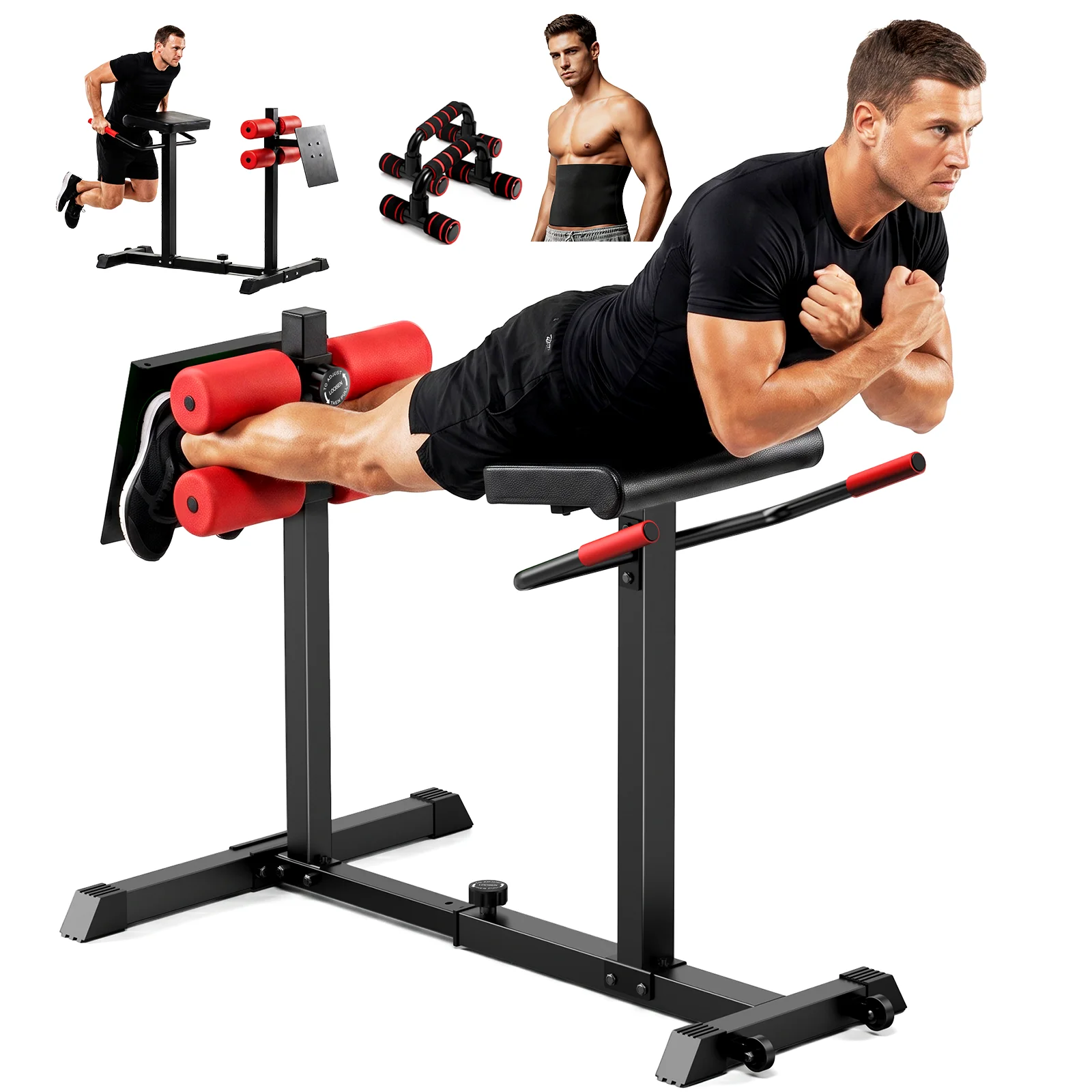 Home Gym Hamstring Exercises - Mesin Peregangan Punggung Kursi Roman, Bangku