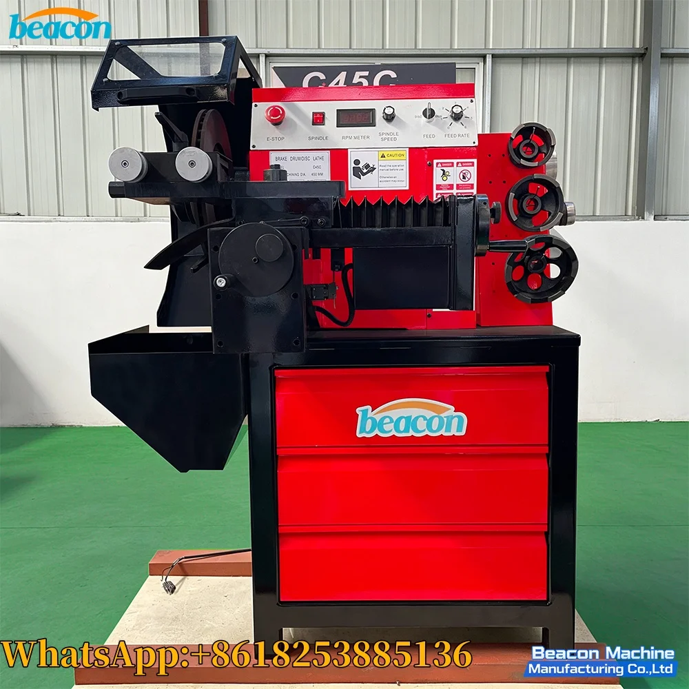Auto C45C Brake Disk Lathe Machine for Brake Disc of Medium and Small Vehicles