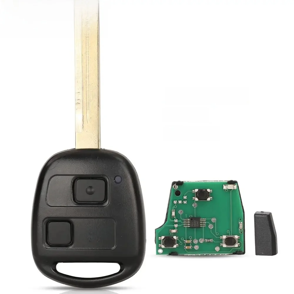 Jingyuqin-Porte-clés à distance à 433 boutons pour Toyota CorTrustYadditif Avensis, P/N: 89071-0D010, Puce Ce0165, 2/3 MHz, 4D67, 4C, 1998 +