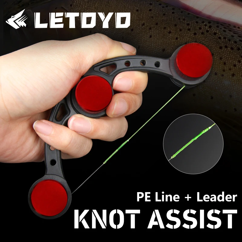 LETOYO Knotter Assist Knot Spulenwickler GT FG PR Angelschnur Angelzubehör Angelzubehör Angelartikel