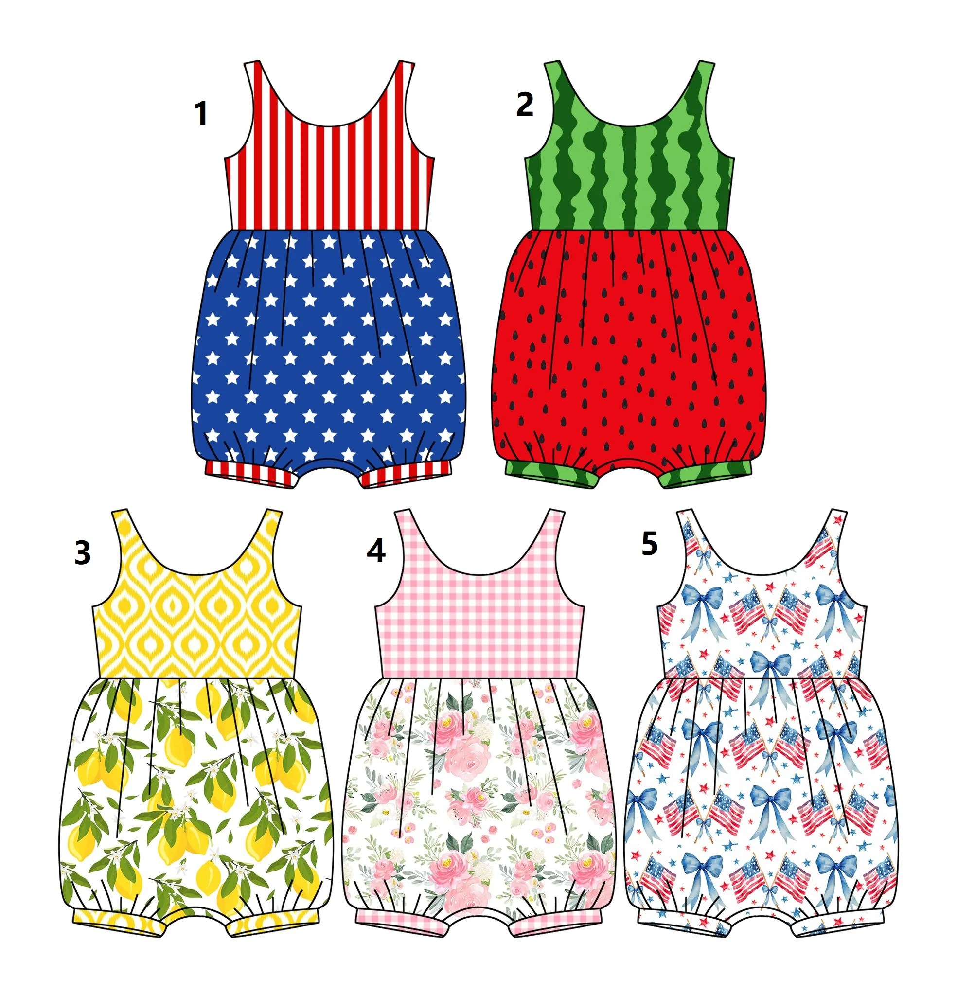 

Summer hot sell boys and girls halter floral print baby jumpsuit Sibling outfit Boutique wholesale drop-shipping