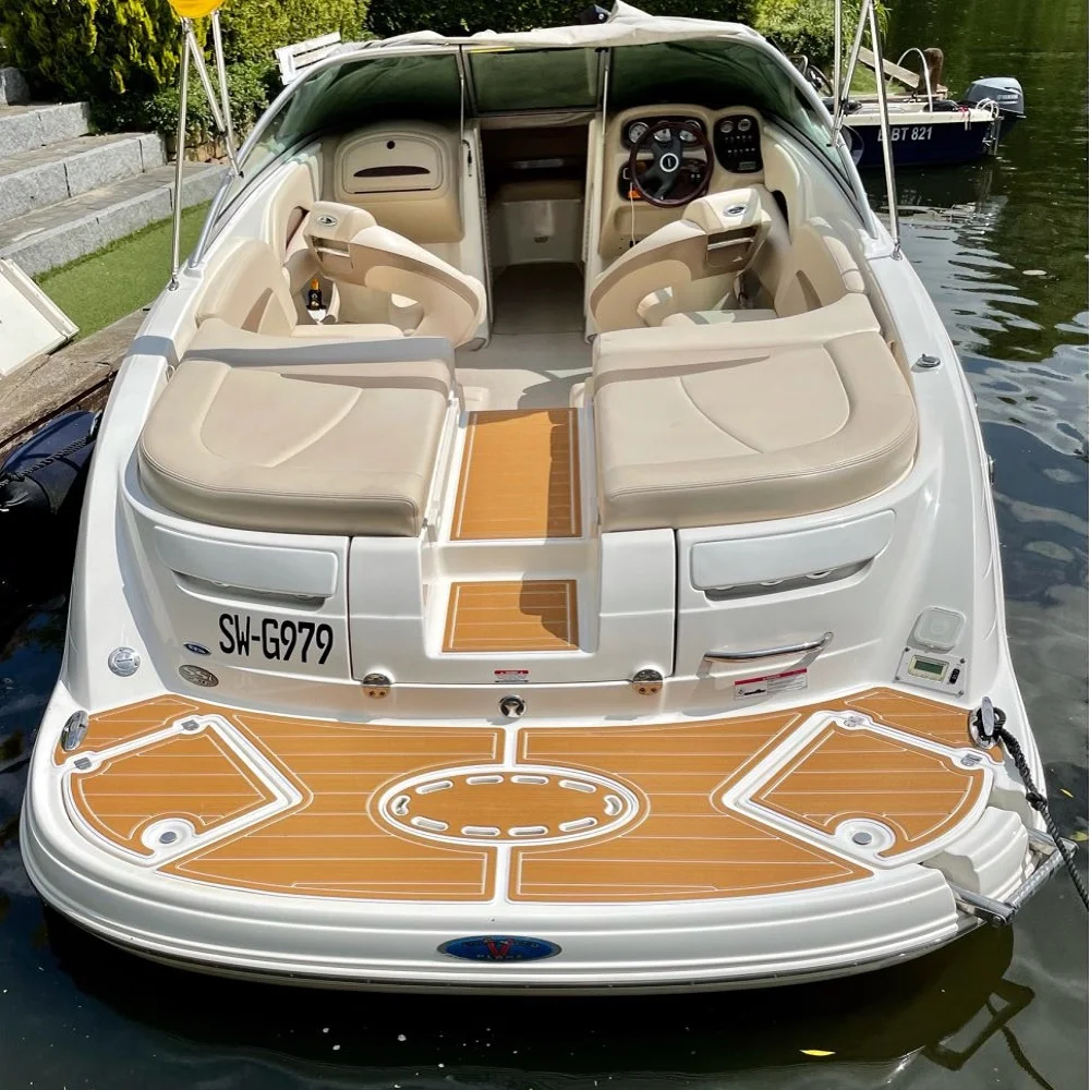 2003 Chaparral SS 210 Swim Platform Transom EVA Foam Faux Teak Deck Floor Mat Flooring SeaDeck  Easy installation Floor Mat