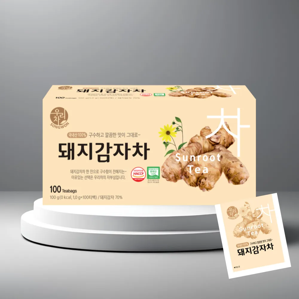 Songwon our tea pig potato tea 100T x 2 pieces