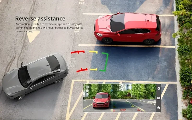 BEPOCAM 4-Linsen-Dashcam 1080P Full HD Auto-DVR Weitwinkel Eingebautes WLAN Kamera mit Schleifenaufnahme IPS-Bildschirm Nachtsicht G-Sensor – Detail 12