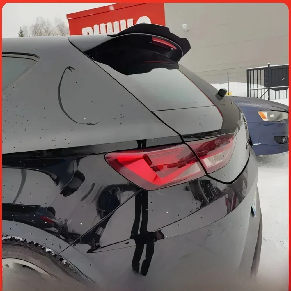 Auto Dakspoiler Vleugel Voor Seat LEON 1P 5F MK3 Voor ST Cupra TGI/FR Hatchback 2013-2024 Bodykits Tuning ABS Zwart - afbeelding 2