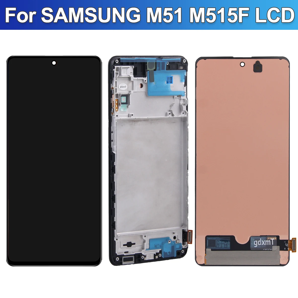 OLED Full Size For Samsung M51 LCD Display Touch Screen For Samsung M515 M515F M515F/DSN LCD With Frame Digitizer Parts