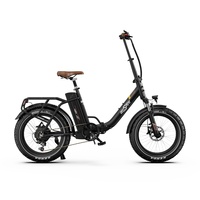 ONESPORT OT16max Foldable Electrical Bicycle 48V18AH Battery 500w Motor 20 Inch Fat Tire Bike Support Bluetooth APP