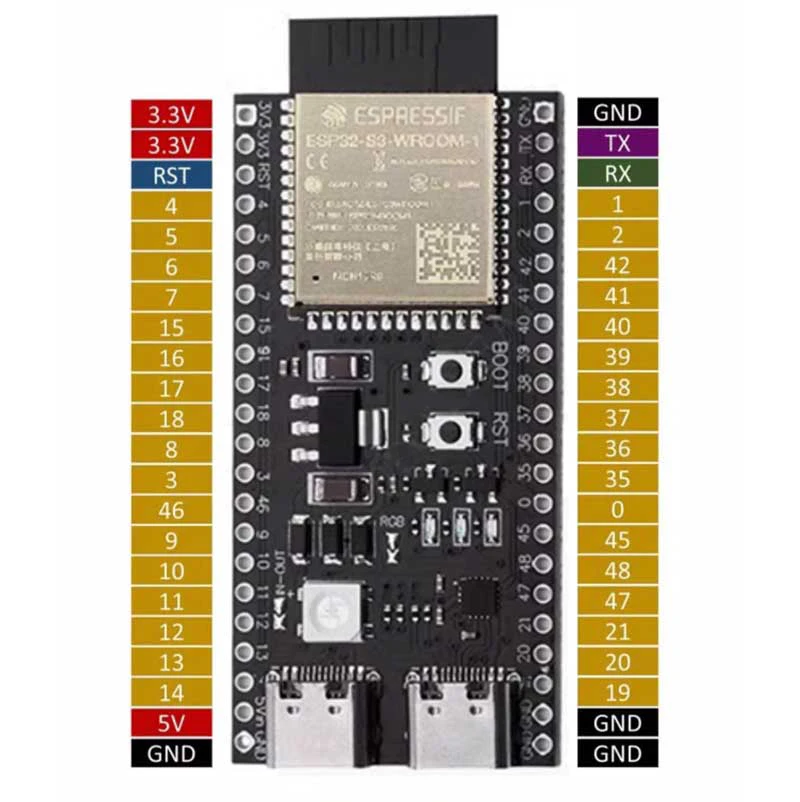 Deepseek XiaoZhi AI Voice Chat ESP32-S3 All-in-One-PCB-Kit N16R8 WROOM-1-N16R8 DevKitC-1 Development Board