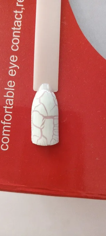LILYCUTE 7ml Crackle Gel Nail Polish Cracking Nail Gel Quick Dry Nail Art Varnishes Hybrid Semi Permanent Soak Off Base Top Coat photo review
