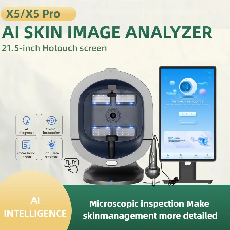 

Double 11 Deal!AI Medical 2in1 Face Scalp Analyzer Machine All-Roundimage Analysis System Facial Beauty Equipment For Salon.