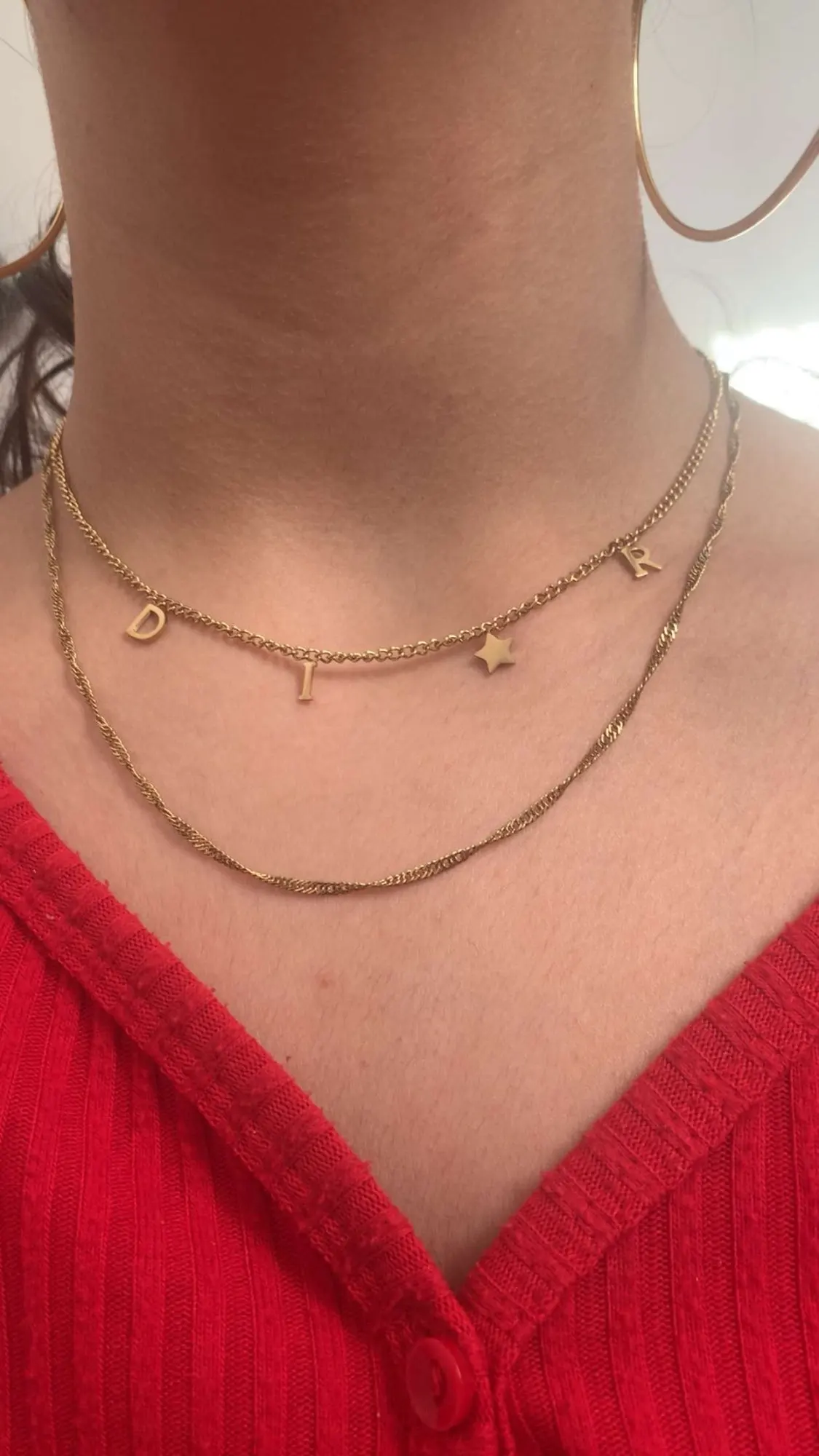 Fashion Letter Star Pendant Necklace For Women Simple Stainless Steel Chain Luxury Jewelry Accessory Gift ﻿ photo review