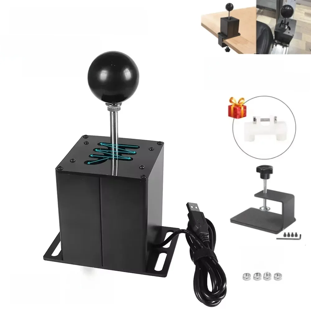 Dźwignia zmiany biegów USB do komputera H dla Logitech G29/G25/G27/G920 dla Thrustmaster T300RS/GT dla ETS2 Simracing gra wyścigowa Shifter HB-1014 — 2