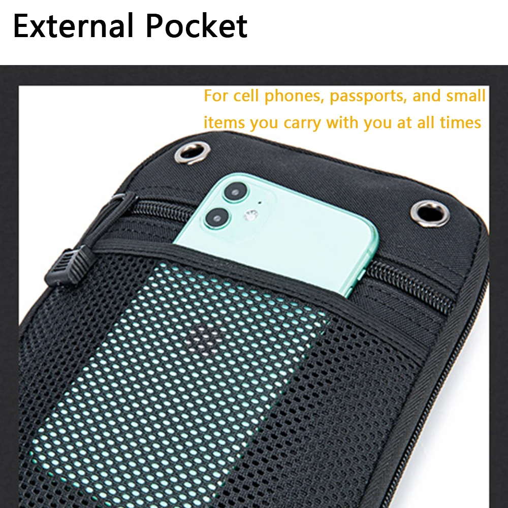 Borsa tattica per pistola nascosta Molle Custodia per fondina EDC Custodia per cintura universale per pistola Accessori per cintura da caccia