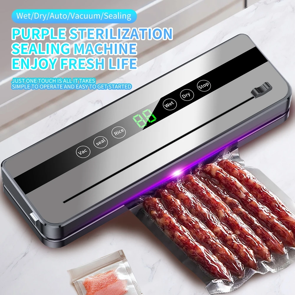 120W 5 Modes Vacuum Sealer Machine football Food Machine For Food conservation Automatic Food Baby Food Processor