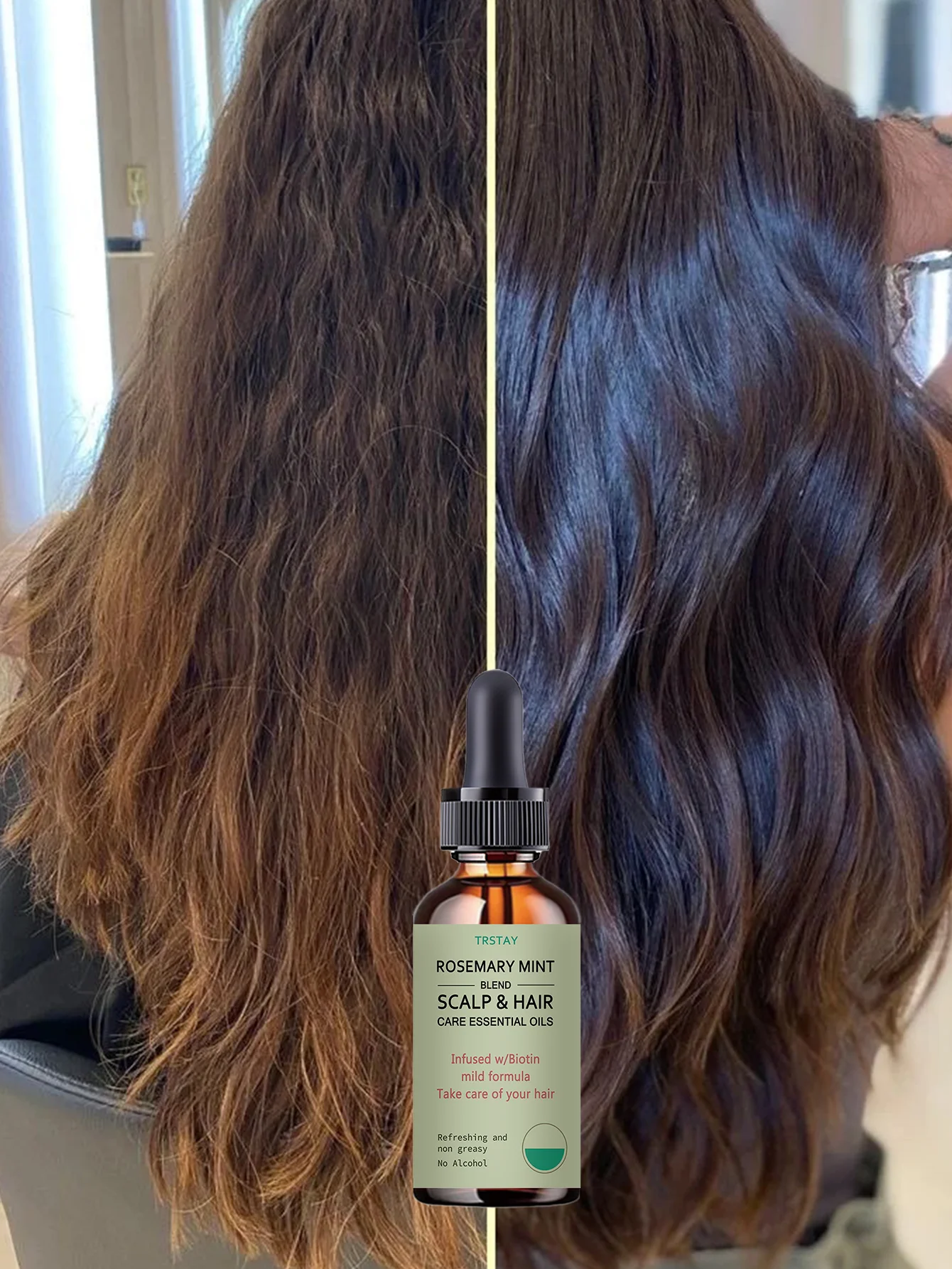 Moisturizing Lock Water Smooth Protective Essential Oil for Hair Treatment Deeply Nourishes Strengthens Roots Prevents Breakage - Image 4