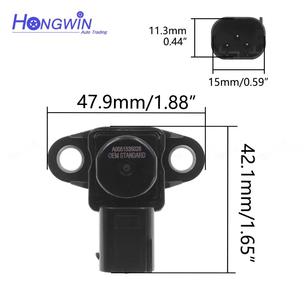 Genuine No.: A0051535028 A0230A0021 Pressure Sensor MAP For Mercedes Benz 200 C230 C280 C300 C350