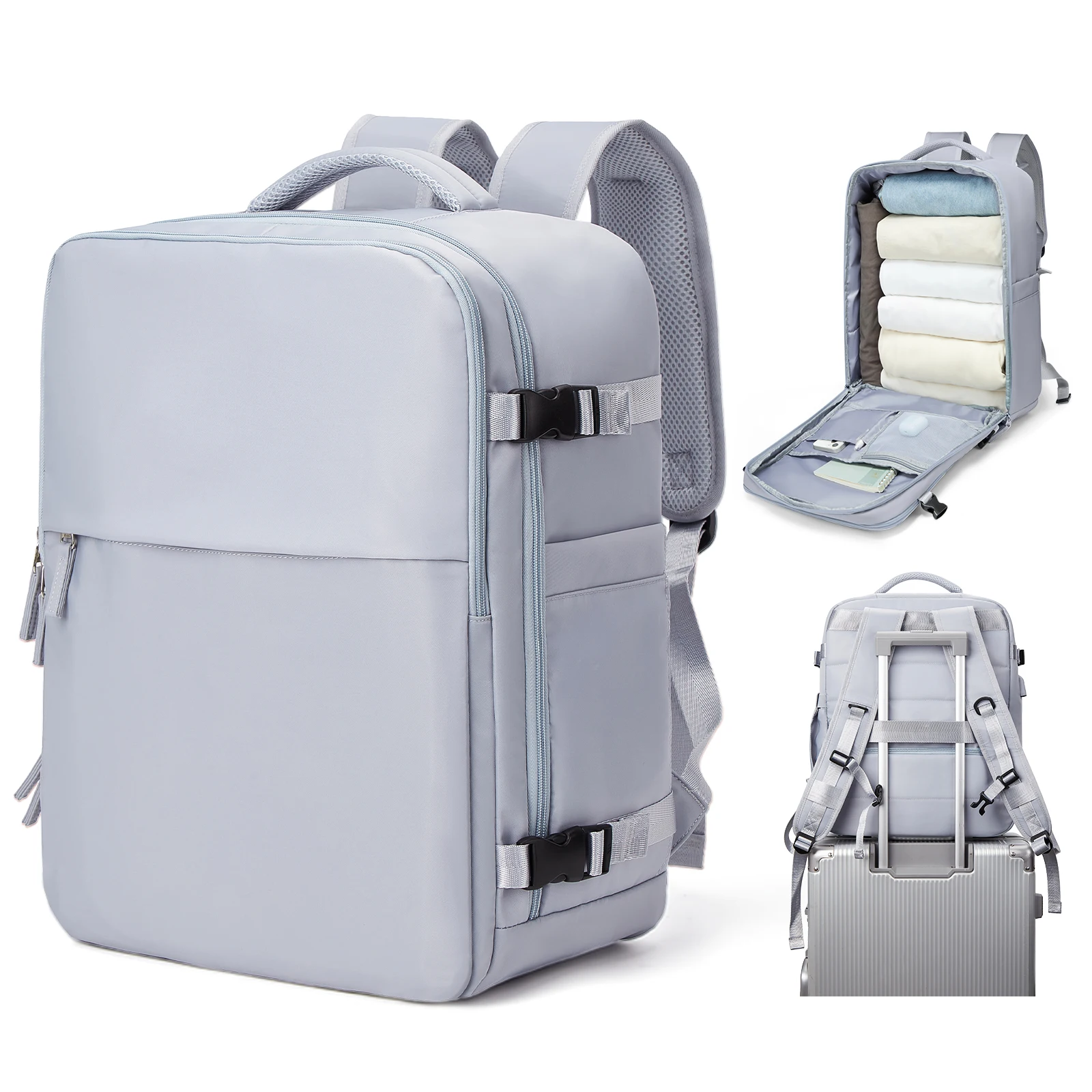 Travel Backpack For Women Men, 45x36x20, Airline Approved Carry On Bags for Personal Item, Business Weekender Laptop Backpack