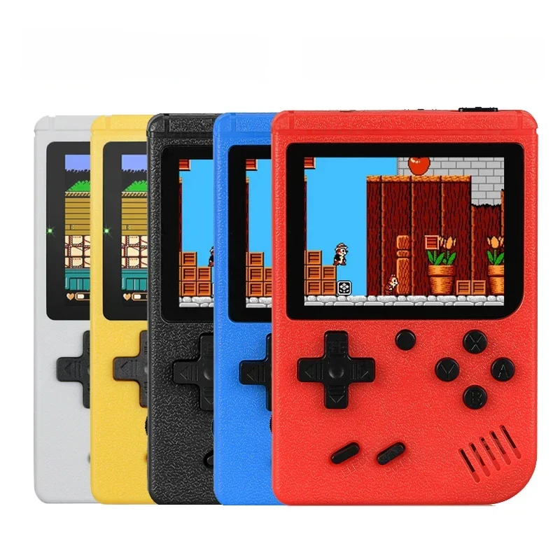Portátil retro mini console de videogame 8 bits jogador de jogo portátil embutido 500 jogos av out