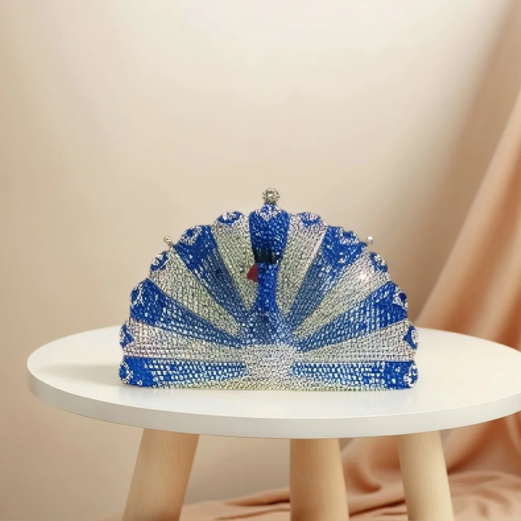 

Роскошный женский вечерний клатч в форме павлина со стразами, блестящая сумочка с кристаллами, вечерний кошелек для коктейльного выпускного вечера