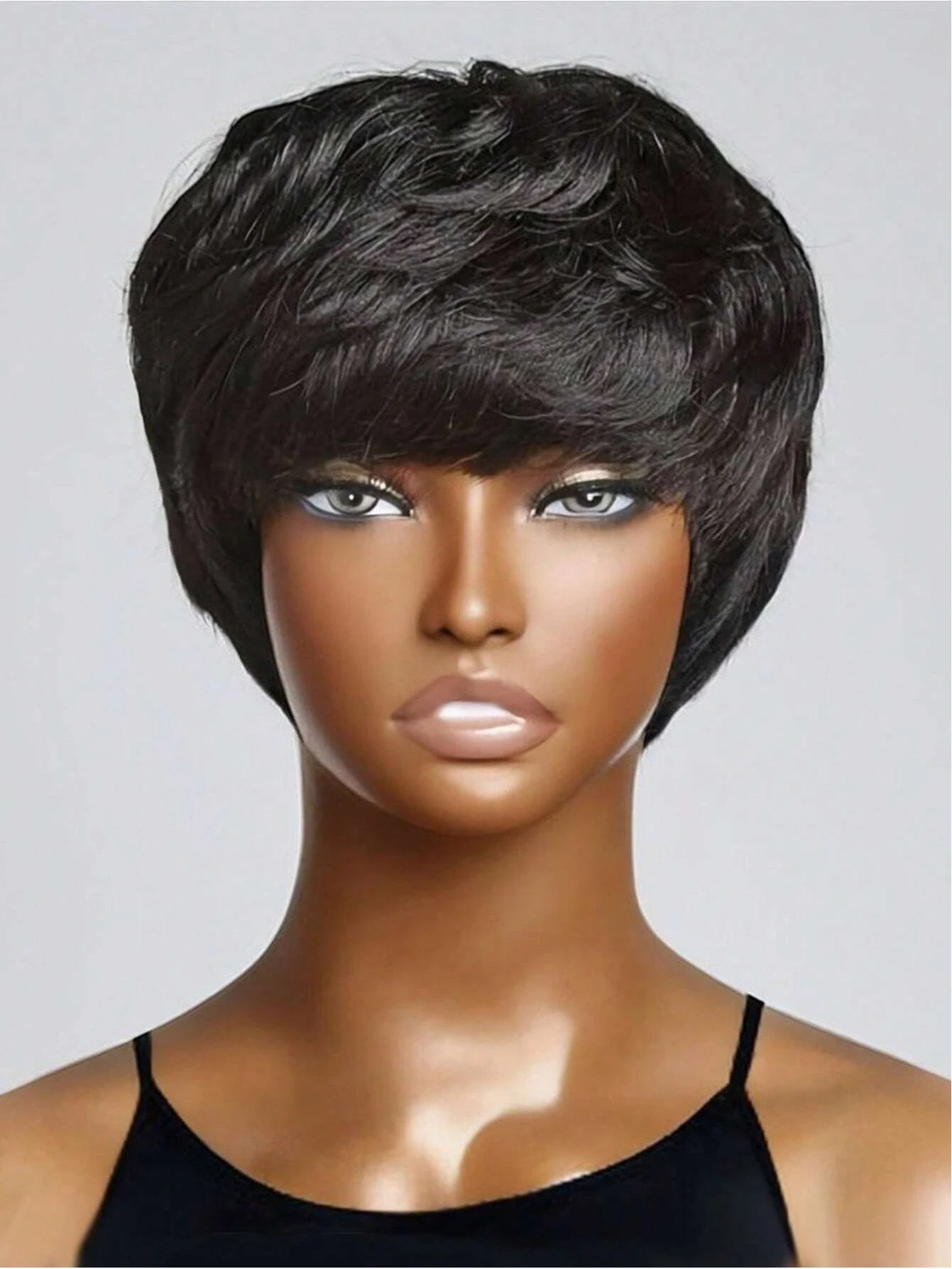 Short Straight Pixie Cut Natur - Short Pixie Cut Wig Human Hair Cheap 评论和价格