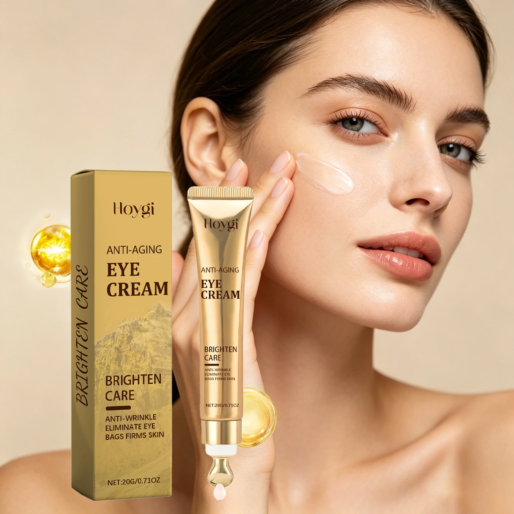 20G Firming Eye Cream Deep Moisturizing Enhance Skin Elasticity Improve Texture Smoothing Softening Gentle Massage Lifting Fade Fine Lines Eyes Lotion