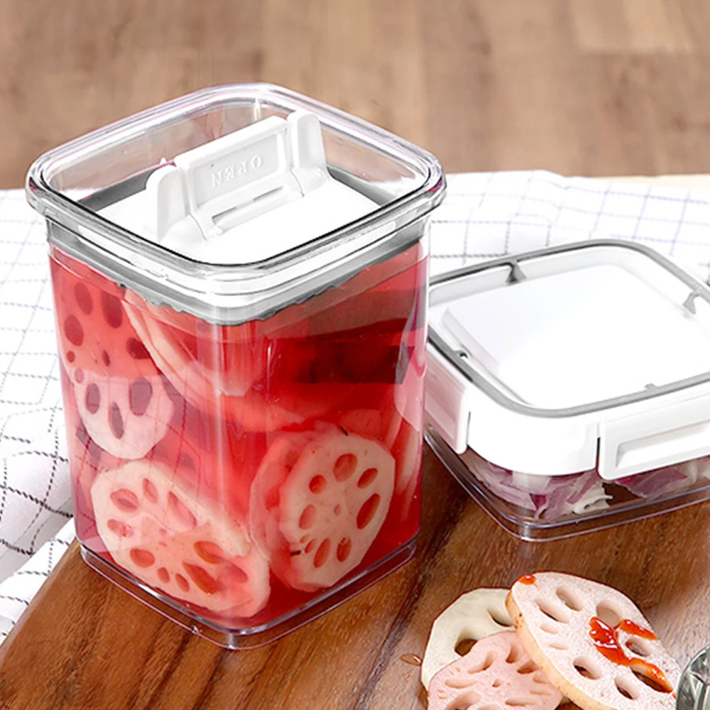 Skylock Pickled Vegetable Containers 1L Set of 2 (Round Press Plate No. 3) storage preservation organization