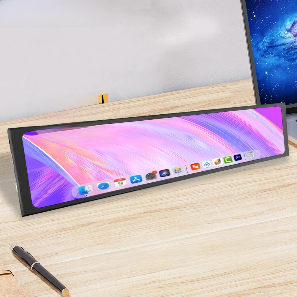 LESOWN Mały Wydłużony Monitor Barowy 11.3/8.8/7.9 Calowy Ekran LCD HDTV Dodatkowy Wyświetlacz do Obudowy PC CPU GPU AIDA64 DIY — zdjęcie produktu 7
