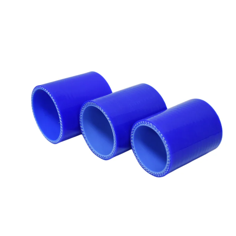Silicone Hose Straight Pipe joint 3-ply 76mm Length Universal Automotive Intercooler Pipe