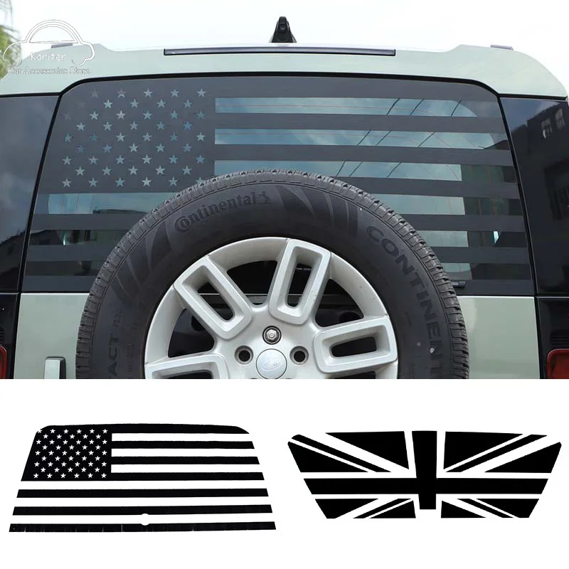 

For Land Rover Defender 110 2020-2023 Car Styling Rear Tailgate Glass Decorative Sticker Car Exterior Modification Accessories