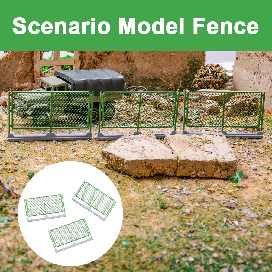 

1Pcs Simulation Mini Railway Railing Model ABS Fence Net For Diy Building Sand Table Scene Layout Materials Diorama Kit