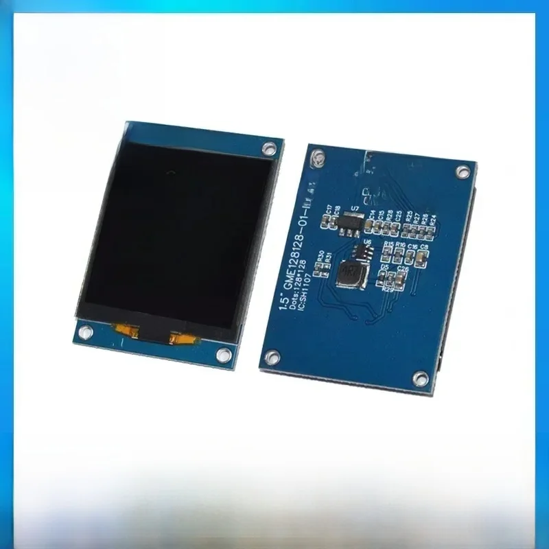 Chanruida-Écran LCD OLED, 1.5 pouces, 128x128, lumière blanche monochrome, module à broches SH1107G4, IIC, stm32, ESP32