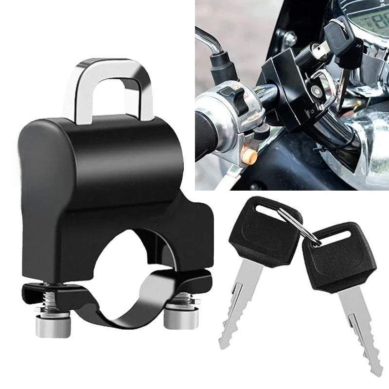 AliExpress Motorcycle Helmet Lock Alloy Anti-Theft Fixed Lock Multifunction Motorcross Bicycle Storage Holder Bracket Hook Moto Accessories