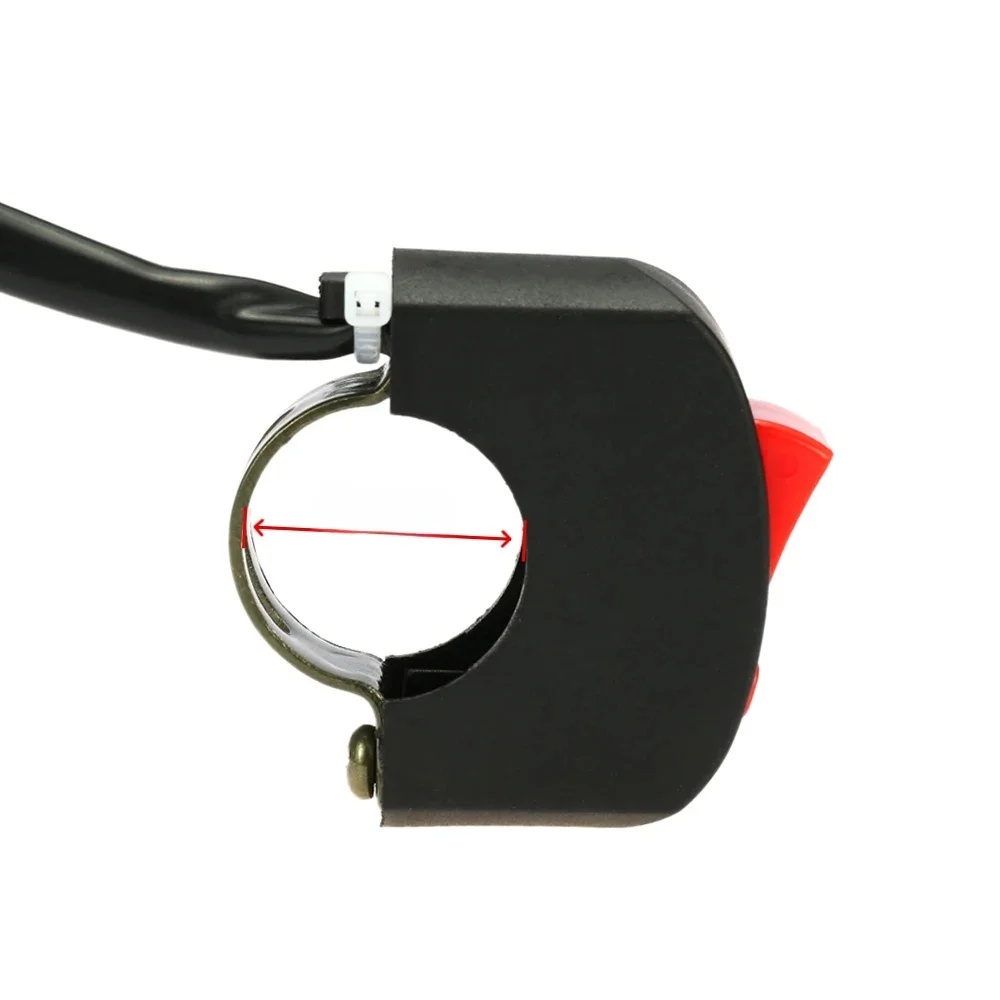 Interrupteur de phare de danger d'urgence, interrupteur marche/arrêt, interrupteur de lumière de guidon de moto ATV, bouton marche/arrêt